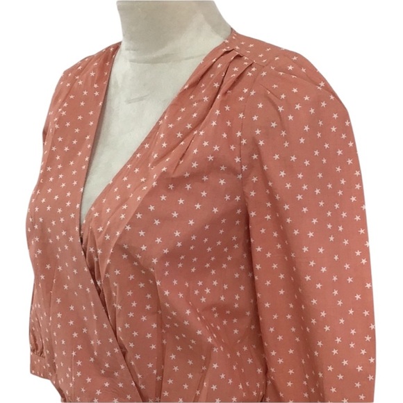 Madewell Star Scatter Wrap Blouse Size XS NWOT - Picture 7 of 9